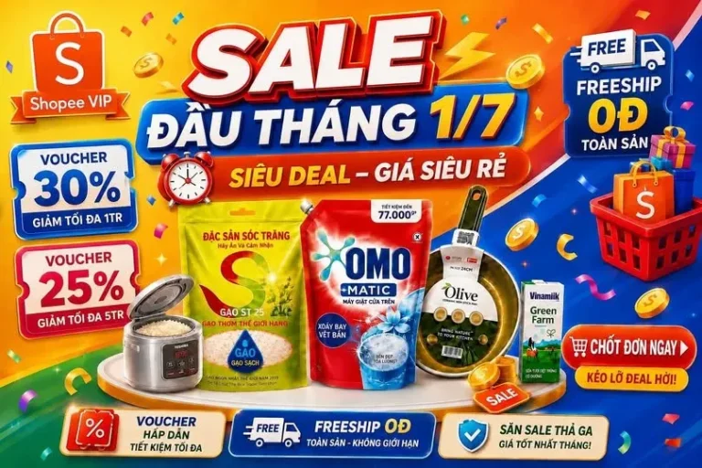săn sale shopee 1 tháng 7 2026
